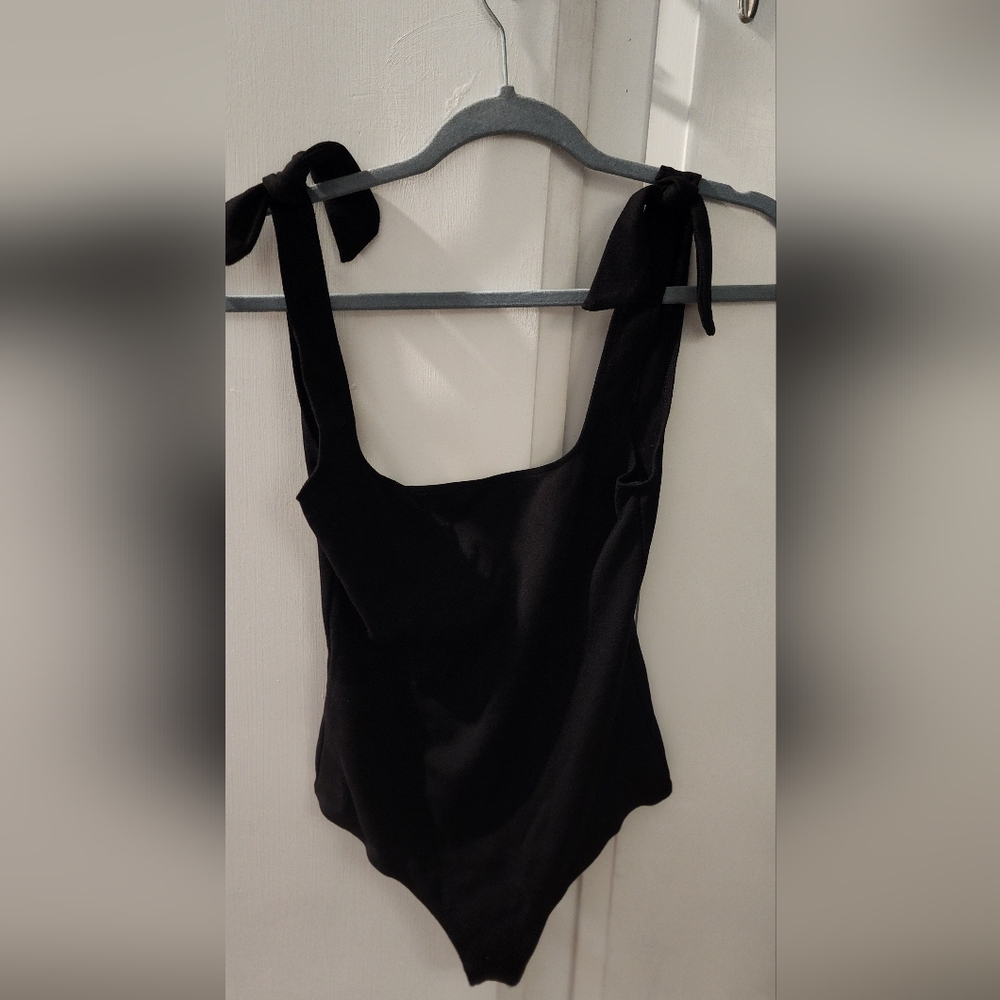 Intimately Free People Black Tank Bodysuit Size S